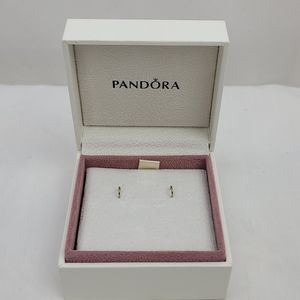 Pandora White Square Box For Earrings